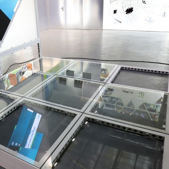 Exposition modulaire en aluminium de présentoir modulaire pour le concepteur fait sur commande de stand de foire commerciale