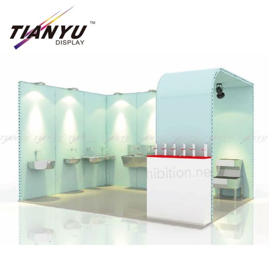 Stand 3X3 personnalisé pour stand de vente modulaire en aluminium pour lavabo