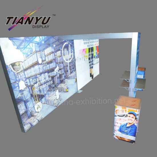 Tian Yu offre deux côté ouvert en aluminium stand de l'exposition pour l'exposition Lumières LED