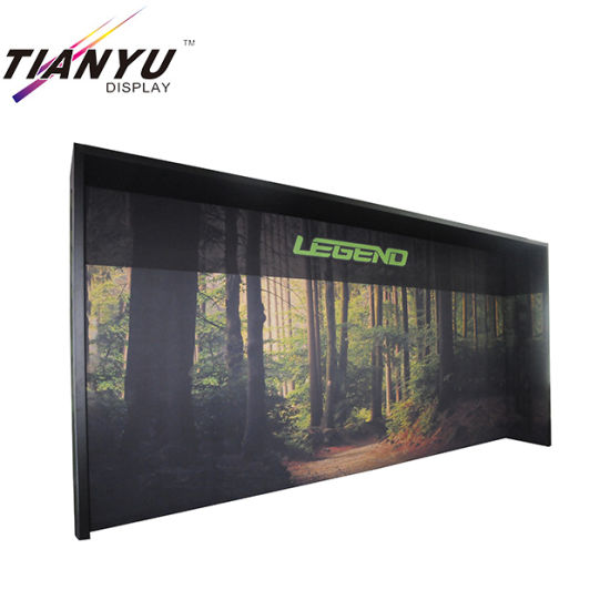 Sur mesure 3x3 ou 3X4 petite exposition de stand portable Trade VITRINE Booth