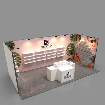 Installation d'approvisionnement usine 3X6 Vente chaude Mode d'exposition modulaire Affichage Booth