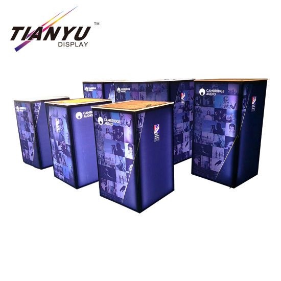 Tension personnalisée Tissu modulaire 3X3 Trade Exhibition Aluminium Portable Voir Booth