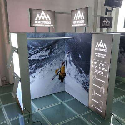 Tissu d'éclairage sur mesure Snow Mountain Box 3x3m exposition présente Trade Show System