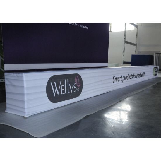 Exposition portable en tissu tendu en aluminium Promotion Table Salon