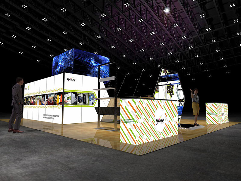 Commerce de gros TIANYU M Series System Used Trade Show Booth custom indoor led screen wall