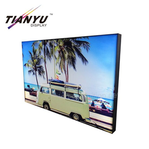 Gratuit navire de grande taille Edge Lit Double Side Lightbox Tissu Publicité Display Light Box