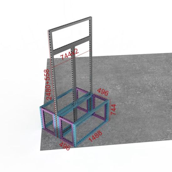 Simple assembler 6X6 M affichage de salon professionnel portable modulaire simple cabine d'exposition offre une conception 3D